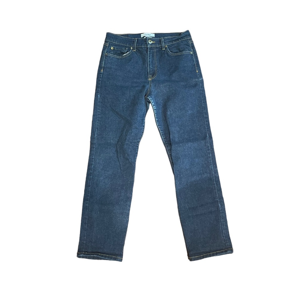 Pistola medium wash cotton blend high waist crop denim blue jean size 29